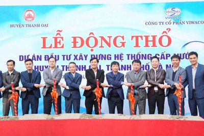 Huyện Thanh Oai: xây dựng mạng lưới cấp nước sạch cho 11 xã 