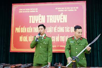 Huyện Thường Tín: tuyên truyền pháp luật cho học sinh về cấm sử dụng vũ khí, vật liệu nổ