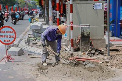 Hà Nội: Tạm dừng đào đường, hè phố dịp nghỉ Tết Nguyên đán 2025