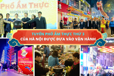 Tuyến phố ẩm thực thứ 3 của Hà Nội được đưa vào vận hành