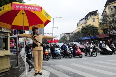 Hà Nội: Bảo đảm trật tự, an toàn giao thông trong dịp Tết Nguyên đán