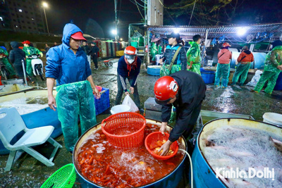 Nhộn nhịp chợ cá lớn nhất Thủ đô trước ngày ông Công ông Táo 