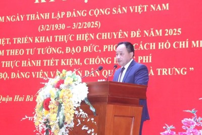 Quận Hai Bà Trưng: hoàn thành, hoàn thành vượt mức 4 chỉ tiêu công tác xây dựng Đảng