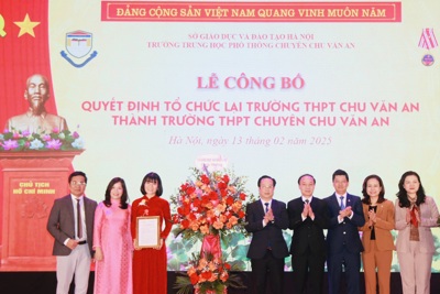 Trường THPT Chu Văn An chính thức trở thành trường chuyên