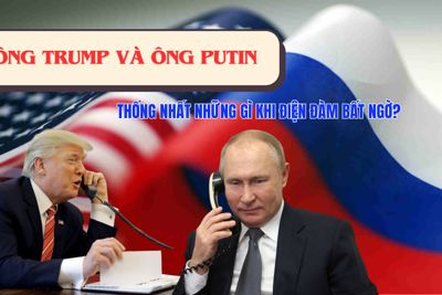 Ông Trump và ông Putin thống nhất những gì khi điện đàm bất ngờ?