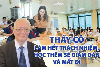 Thầy cô làm hết trách nhiệm, học thêm sẽ giảm dần và mất đi