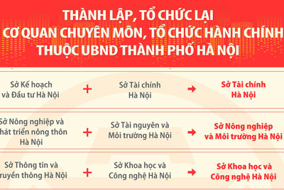 Thành lập, tổ chức lại các cơ quan chuyên môn thuộc UBND TP Hà Nội