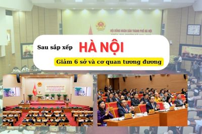 Sau sắp xếp, Hà Nội giảm 6 sở và cơ quan tương đương