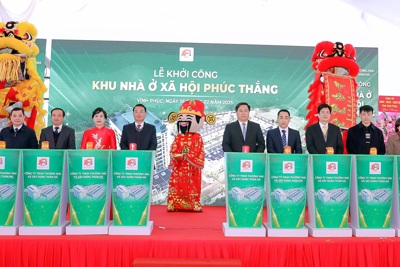 Vĩnh Phúc: thêm một dự án nhà ở xã hội được khởi công xây dựng