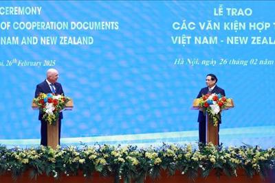 Việt Nam và New Zealand nâng cấp quan hệ lên Đối tác Chiến lược Toàn diện