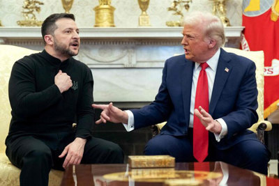 Phản ứng của lãnh đạo EU sau màn đấu khẩu Trump-Zelensky tại Phòng Bầu dục