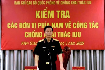 Ban chỉ đạo Bộ Quốc phòng về IUU làm việc với các đơn vị phía nam