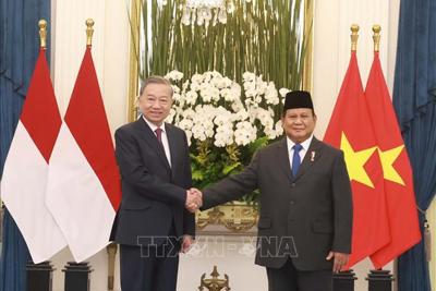 Tổng Bí thư Tô Lâm hội đàm với Tổng thống Indonesia Prabowo Subianto