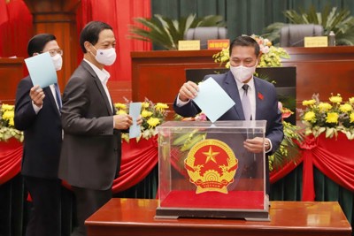 Ông Hoàng Minh Cường được bầu giữ chức Phó Chủ tịch UBND TP Hải Phòng
