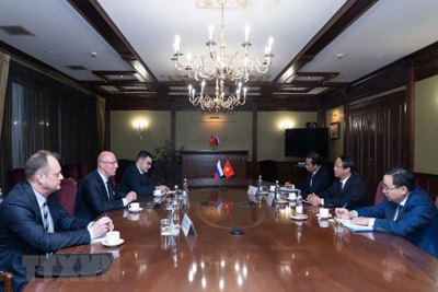 Phó Thủ tướng Lê Văn Thành hội kiến Phó Thủ tướng Nga Dmitry Chernyshenko