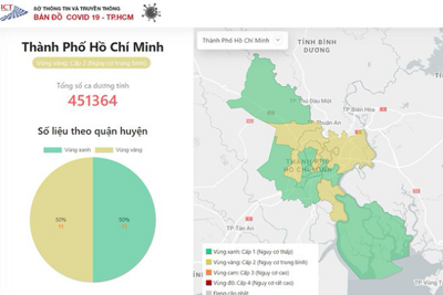 TP Hồ Chí Minh: 3 quận tăng cấp độ dịch Covid-19