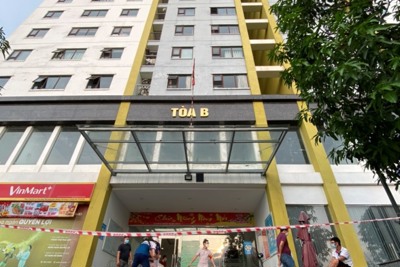 Quận Hoàng Mai: Khẩn trương xét nghiệm để bóc tách F0 tại chung cư Park View Tower - Đồng Phát