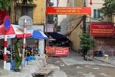 Quận Thanh Xuân: Phong tỏa ngõ 328-330 Nguyễn Trãi đến hết ngày 28/9