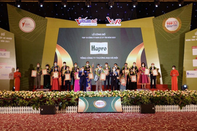 Thích ứng với Covid-19, Hapro được vinh danh Top 10 công ty bán lẻ uy tín năm 2021