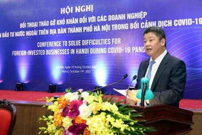 Phó Chủ tịch UBND TP Nguyễn Mạnh Quyền: Hà Nội tạo thuận lợi tối đa cho các nhà đầu tư
