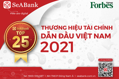 SeABank nằm trong Top 10 Thương hiệu mạnh Việt Nam ngành ngân hàng - dịch vụ tài chính