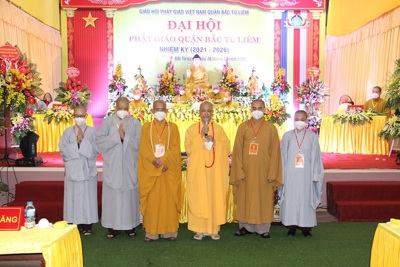 Đại hội Phật giáo quận Bắc Từ Liêm nhiệm kỳ 2021 -2026: Tạo sự gắn bó giữa “Đạo pháp - Dân tộc - Chủ nghĩa xã hội”