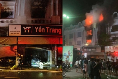 Hà Nội: Điều tra làm rõ vụ cháy lớn tại shop quần áo ở Ninh Hiệp