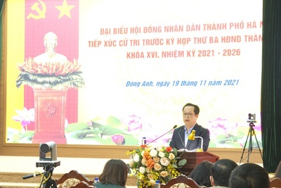 Đại biểu HĐND TP Hà Nội tiếp xúc cử tri huyện Đông Anh