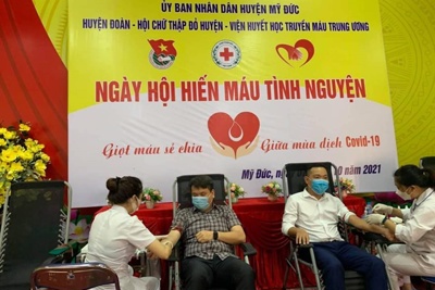 Những đơn vị máu nghĩa tình trong mùa dịch Covid -19 ở huyện Mỹ Đức