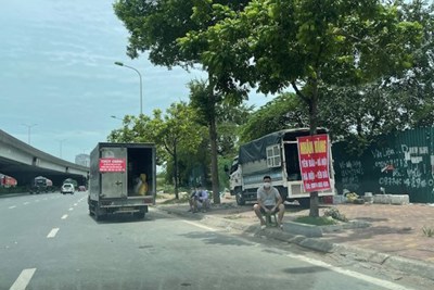 Sở Giao thông Hà Nội đề nghị xử lý nghiêm bến “cóc” xe tải ở quận Nam Từ Liêm