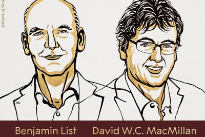 Giải Nobel Hóa học 2021 cho hai nhà khoa học vì đóng góp "xây dựng phân tử"