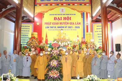 Đại hội Đại biểu Phật giáo Việt Nam huyện Gia Lâm lần thứ IX: Phát huy truyền thống đoàn kết, thống nhất, hòa hợp