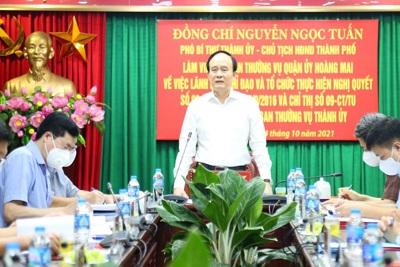 Chủ tịch HĐND TP Nguyễn Ngọc Tuấn: Phân loại rõ vướng mắc, thúc đẩy giải phóng mặt bằng để phát triển hạ tầng khung