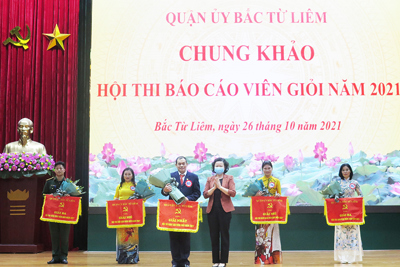 Hội thi Báo cáo viên giỏi quận Bắc Từ Liêm 2021: Nâng cao hiệu quả công tác tuyên truyền