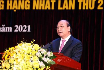 Chủ tịch nước Nguyễn Xuân Phúc dự Lễ kỷ niệm 70 năm thành lập Đại học Sư phạm Hà Nội