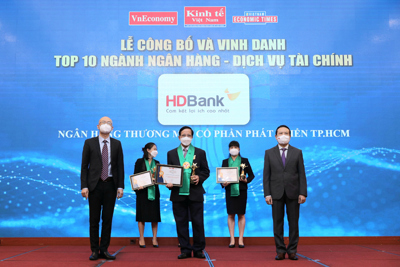 Đổi mới sáng tạo, HDBank được vinh danh ‘Top Thương hiệu Mạnh’ năm 2021