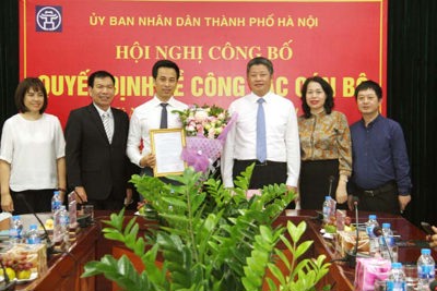 Trao quyết định bổ nhiệm Giám đốc Trung tâm Xúc tiến đầu tư, thương mại, du lịch Hà Nội