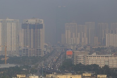 Hà Nội: Nhiều khu vực chất lượng không khí ở mức kém
