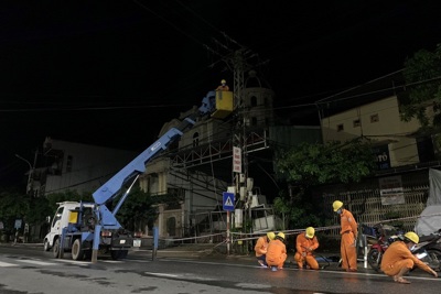 401.000 khách hàng sử dụng điện bị gián đoạn do bão Conson