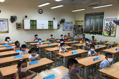Hải Phòng: Học sinh lớp 1 tại 13 quận huyện tựu trường năm học 2021 - 2022