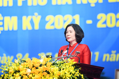 Bà Lê Kim Anh tái đắc cử Chủ tịch Hội Liên hiệp phụ nữ TP Hà Nội