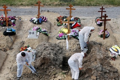 Số ca tử vong do Covid-19 ở Nga cao nhất châu Âu