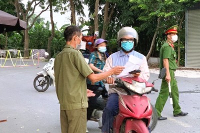 Huyện Mê Linh: Người lao động “3 tại chỗ” về nghỉ lễ 2/9 phải tự cách ly 14 ngày