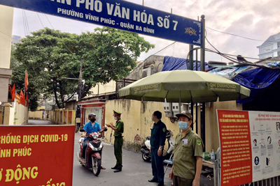 Công an quận Ba Đình: Lực lượng nòng cốt trong phòng, chống dịch Covid-19, đảm bảo trật tự đô thị