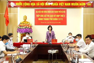 Đại biểu HĐND TP Hà Nội tiếp xúc cử tri huyện Thanh Oai sau Kỳ họp thứ 2