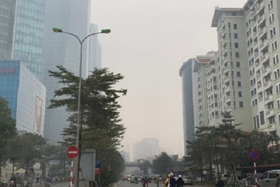 Ngày đầu tuần, chất lượng không khí tại Hà Nội ở mức kém
