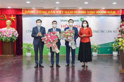 Vietcombank tổ chức lễ công bố quyết định về nhân sự lãnh đạo cấp cao