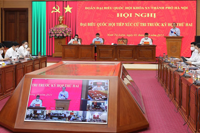 Đại biểu Quốc hội TP Hà Nội tiếp xúc cử tri các quận Thanh Xuân, Cầu Giấy, Nam Từ Liêm: Cử tri kiến nghị nâng cao hơn nữa chất lượng xây dựng luật
