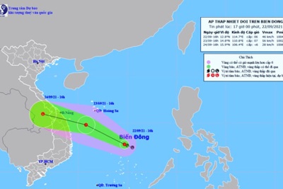 Áp thấp nhiệt đới tiếp tục mạnh thêm, lũ quét, sạt lở đất đe dọa Trung Bộ và Tây Nguyên