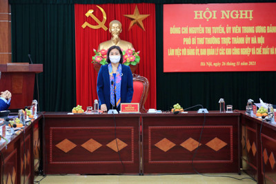 Phó Bí thư Thường trực Thành uỷ Nguyễn Thị Tuyến: Tăng cường phối hợp để giải quyết kịp thời khó khăn cho doanh nghiệp
